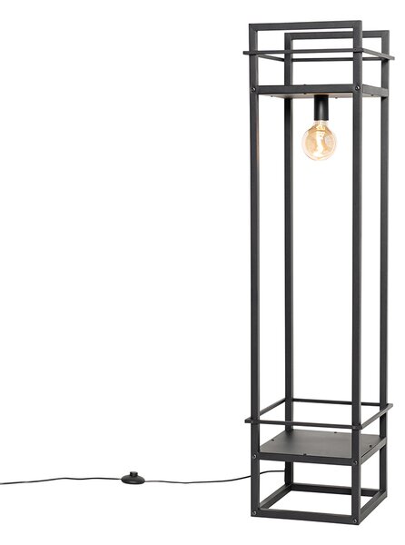 Inteligentna lampa podłogowa industrialna czarna w tym Wifi G95 - Cage Rack