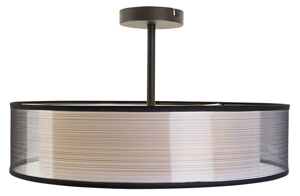 Inteligentna lampa sufitowa czarna z białą 50 cm z 3 WiFi A60 - Drum Duo