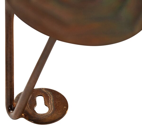 Lampa ścienna w stylu art deco miedziana 77 cm - Circles