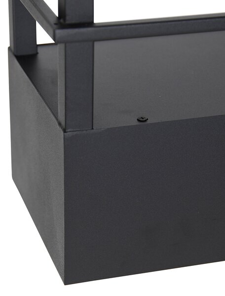 Inteligentna lampa wisząca czarna z półką, w tym 4 Wifi GU10 - Cage Rack