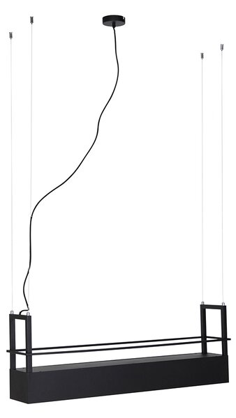Inteligentna lampa wisząca czarna z półką, w tym 4 Wifi GU10 - Cage Rack