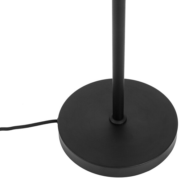 Inteligentna lampa podłogowa czarna regulowana, w tym 3 WiFi P45 - Mesh