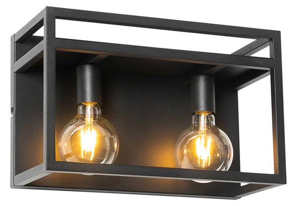 Inteligentna lampa ścienna czarna z półką w komplecie 2 Wifi G95 - Cage Rack
