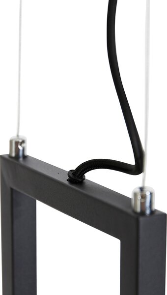 Inteligentna lampa wisząca czarna z półką, w tym 4 Wifi GU10 - Cage Rack