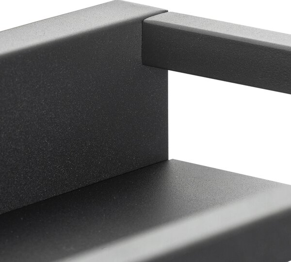 Inteligentna lampa ścienna czarna z półką w komplecie 2 Wifi G95 - Cage Rack
