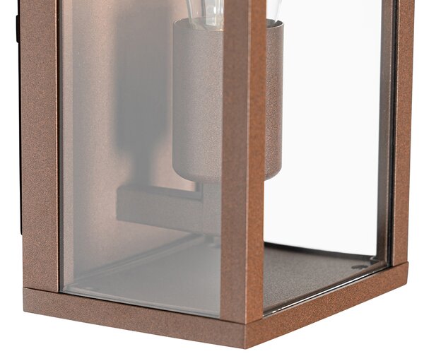 Inteligentny kinkiet rdzawobrązowy 26 cm IP44 z WiFi ST64 - Charlois