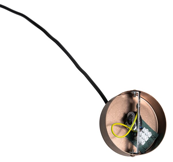 Designerska lampa wisząca ciemny brąz - Tubo