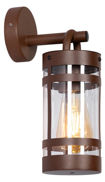 Industrialna lampa ścienna zewnętrzna rdzawo-brązowa IP44 - Ruben