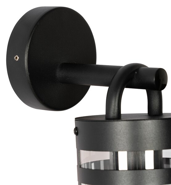 Industrialna lampa ścienna zewnętrzna czarna IP44 - Ruben