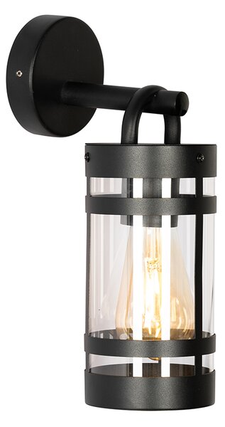 Industrialna lampa ścienna zewnętrzna czarna IP44 - Ruben