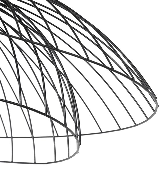 Inteligentna lampa sufitowa czarna 60 cm w tym Wifi G95 - Pua