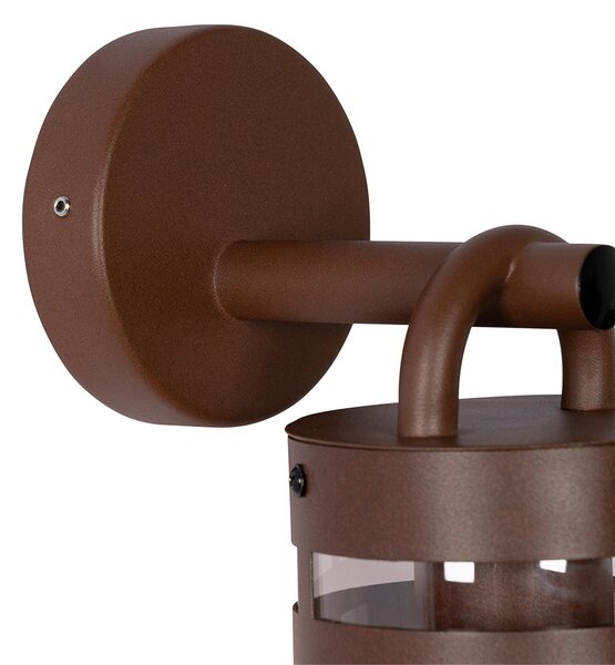 Industrialna lampa ścienna zewnętrzna rdzawo-brązowa IP44 - Ruben