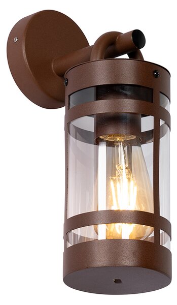 Industrialna lampa ścienna zewnętrzna rdzawo-brązowa IP44 - Ruben