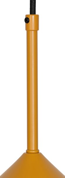 Designerska lampa wisząca żółta - Triangolo