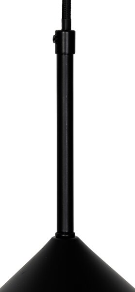 Designerska lampa wisząca czarna - Triangolo