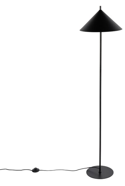 Designerska lampa podłogowa czarna - Triangolo
