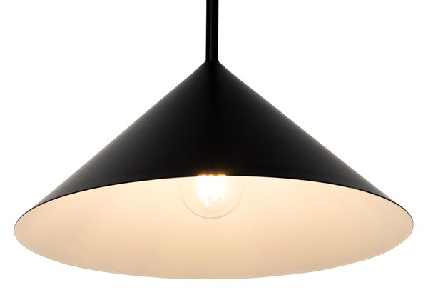 Designerska lampa wisząca czarna - Triangolo