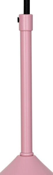 Designerska lampa wisząca różowa - Triangolo
