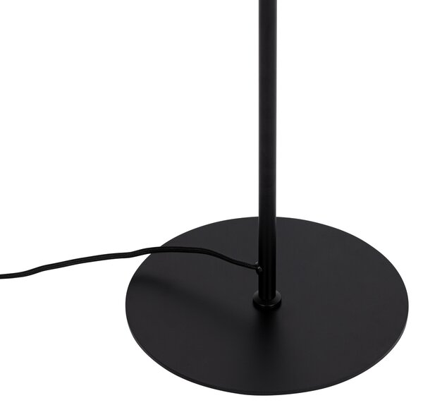 Designerska lampa podłogowa czarna - Triangolo