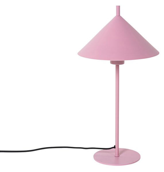 Designerska lampa stołowa różowa - Triangolo