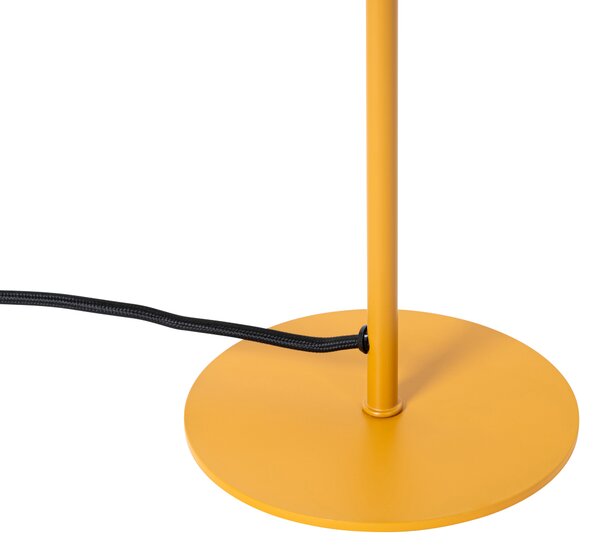 Designerska lampa stołowa żółta - Triangolo