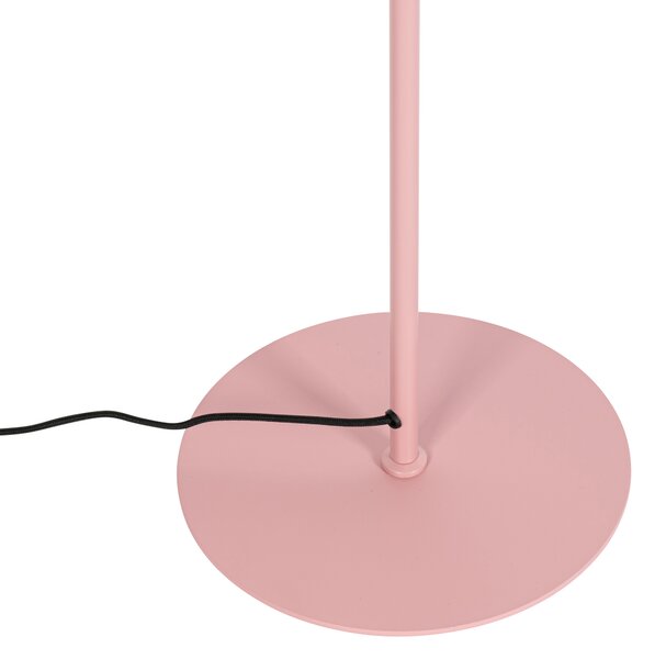 Designerska lampa podłogowa różowa - Triangolo