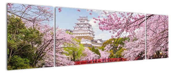 Obraz wiśni japońskiej (170x50 cm)