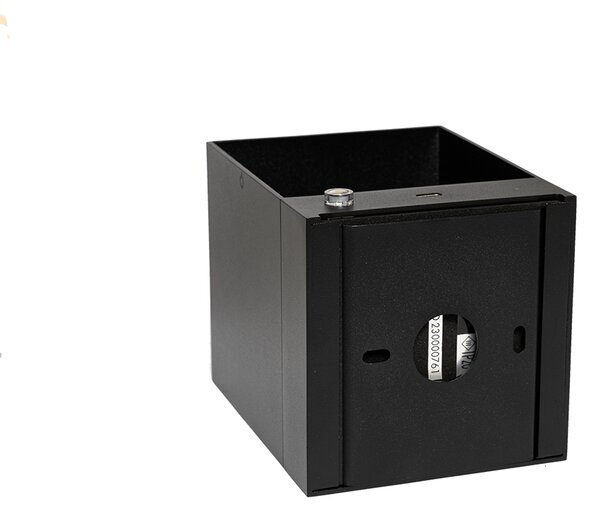 Lampa ścienna czarna z wbudowanym LED i dotykowym ściemniaczem, ładowana - Joris