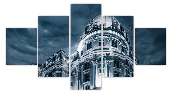 Obraz architektury w ciemności (125x70 cm)