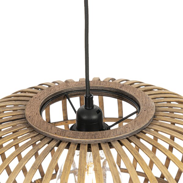 Orientalna lampa wisząca bambusowa 44 cm - Amira