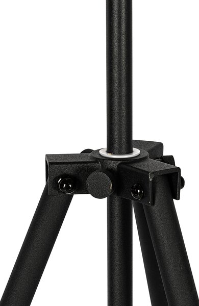 Industrialna lampa podłogowa na statywie czarna 50 cm regulowana - Hanze