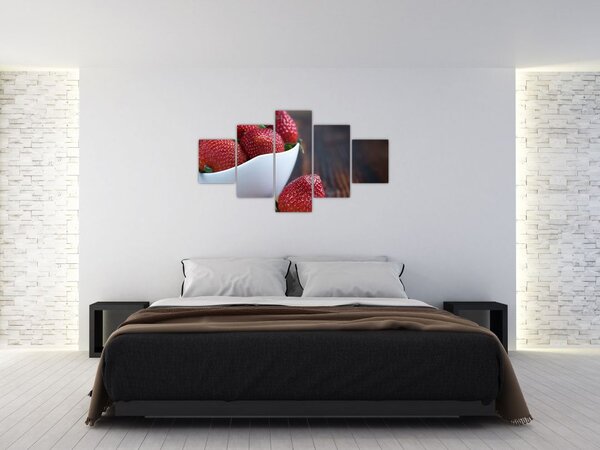 Obraz truskawek (125x70 cm)