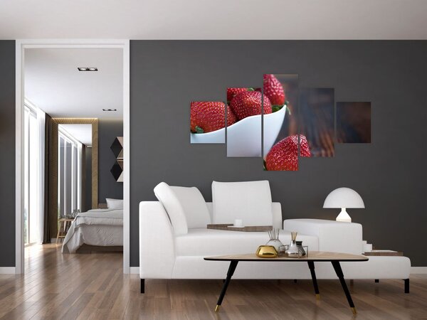 Obraz truskawek (125x70 cm)