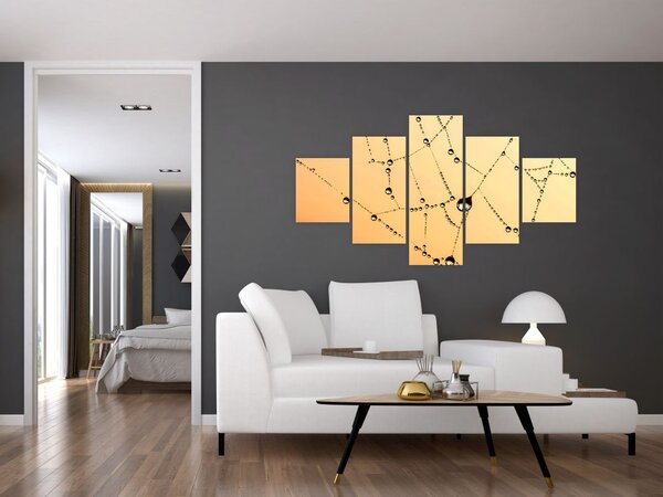 Obraz zroszonej pajęczyny (125x70 cm)