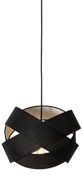 Nowoczesna lampa wisząca czarna - Cloth