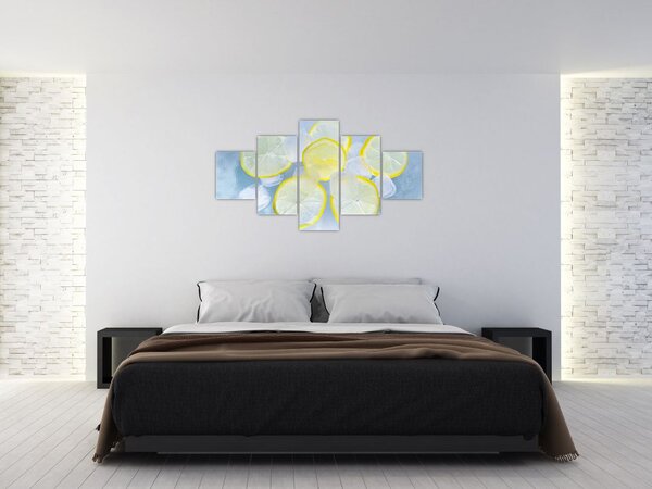 Obraz cytryn w lodzie (125x70 cm)