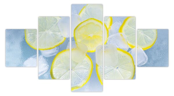 Obraz cytryn w lodzie (125x70 cm)