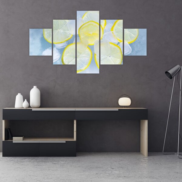 Obraz cytryn w lodzie (125x70 cm)
