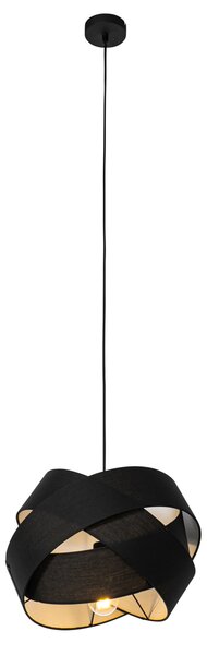 Nowoczesna lampa wisząca czarna - Cloth