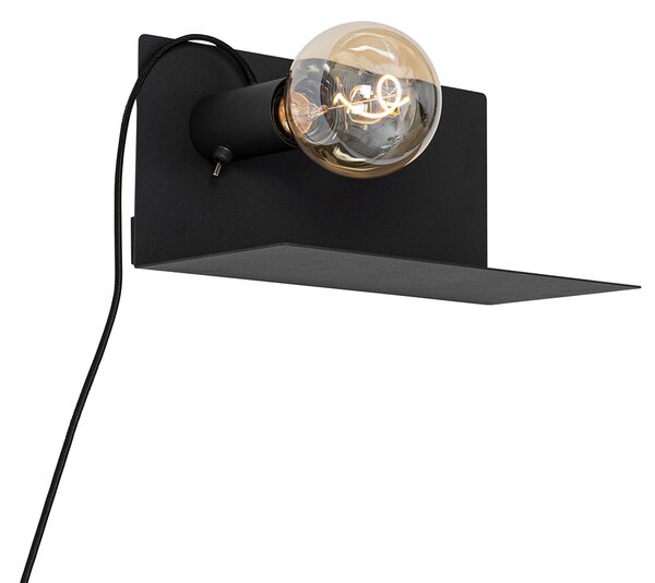 Nowoczesna lampa ścienna czarna magnetyczna regulowana - Muro