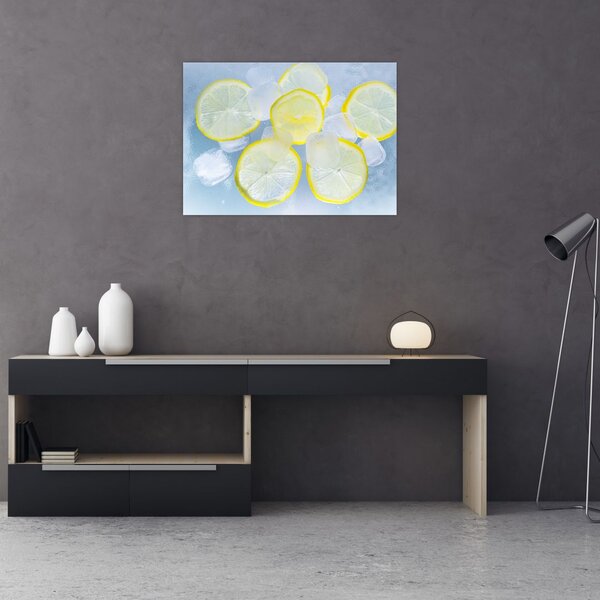 Obraz cytryn w lodzie (70x50 cm)