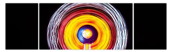 Obraz świateł w kręgu (170x50 cm)