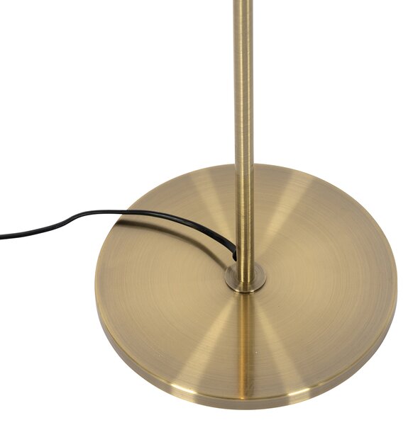 Nowoczesna lampa podłogowa brązowa 3-światłowa - Jeana