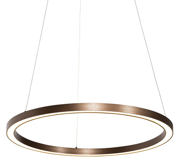 Lampa wisząca brązowa 60 cm w tym LED 3-stopniowy ściemniacz - Girello