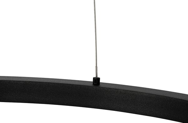 Lampa wisząca czarna 60 cm w tym LED 3-stopniowo ściemniana - Girello
