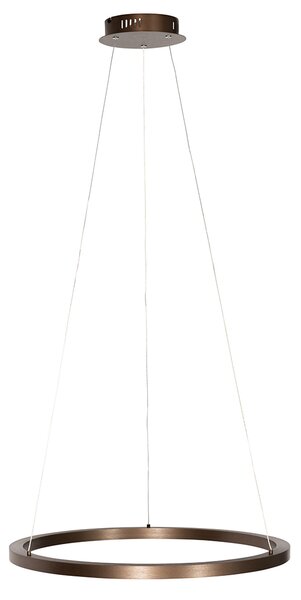 Lampa wisząca brązowa 60 cm w tym LED 3-stopniowy ściemniacz - Girello