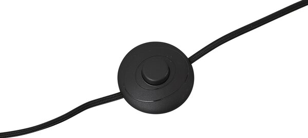 Lampa podłogowa z abażurem 45 cm czarna ze złotym wnętrzem - Classico