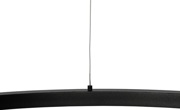 Lampa wisząca czarna 80 cm w komplecie z LED 3-stopniowo ściemnialna - Girello