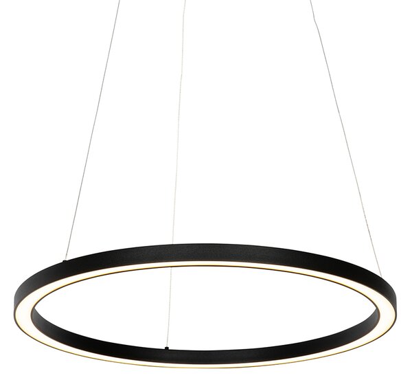 Lampa wisząca czarna 60 cm w tym LED 3-stopniowo ściemniana - Girello