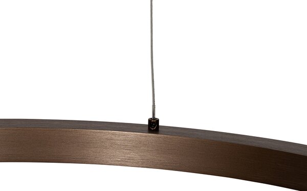 Lampa wisząca brązowa 60 cm w tym LED 3-stopniowy ściemniacz - Girello